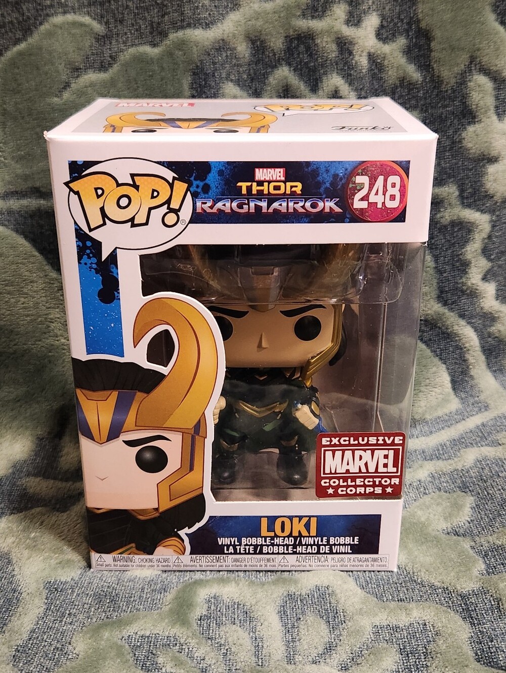 Funko POP! Vinyl #248 Thor Ragnarok Loki Marvel Collector Corps Exclusive- New